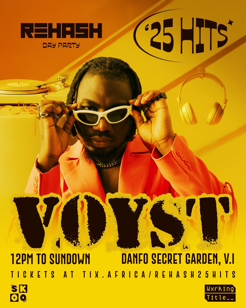Yohhhhh had to run it back again with <a href="/djvoyst/">VOYST</a> 

11th DEC!! 12PM 🕛 🌞 

#REHASHDayParty 

tix.africa/rehash25hits