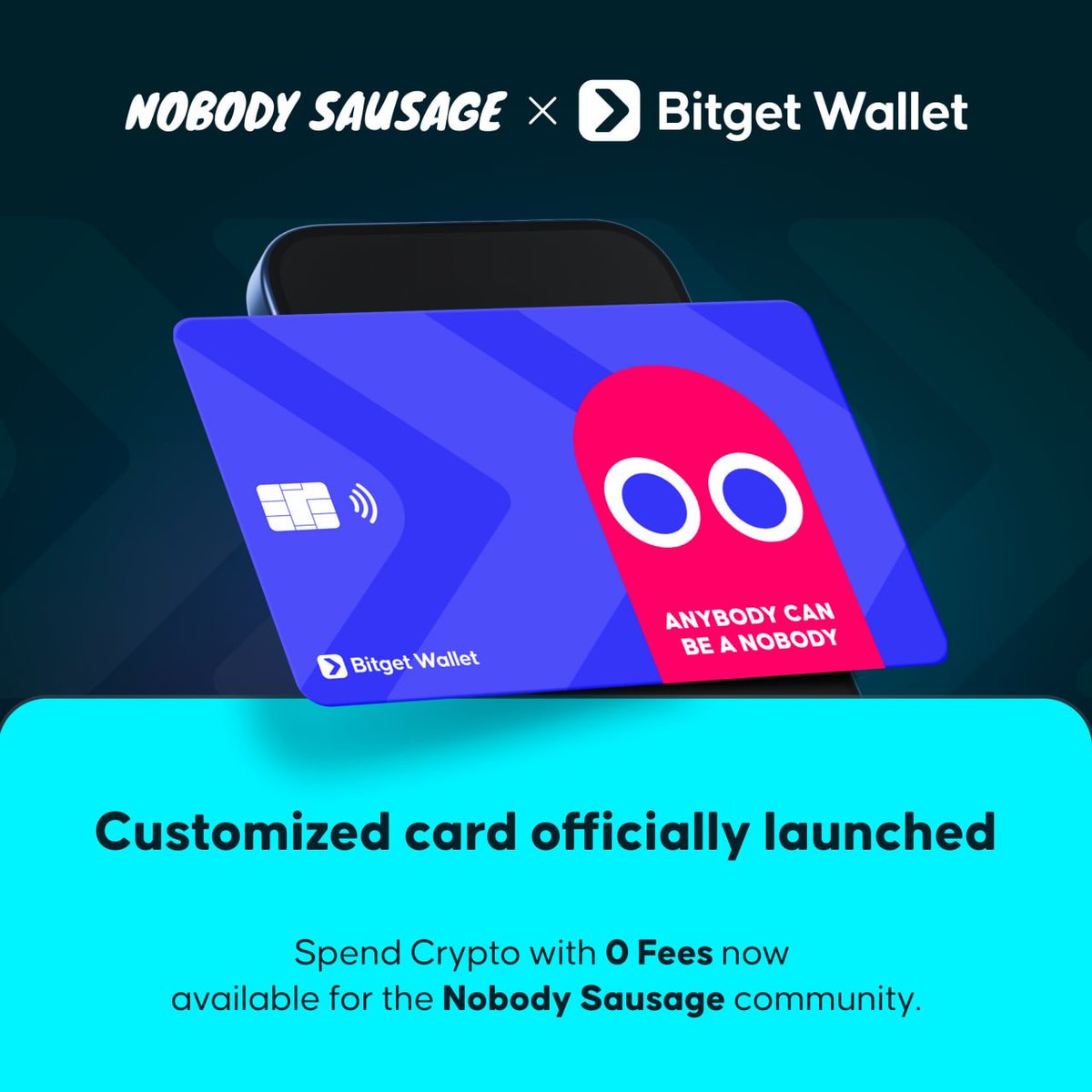 BitgetWalletVN's tweet image. Không ai làm thẻ crypto tốt hơn Nobody 🌭💳🌟🩵 @nobodysausage 

Giờ đây ai cũng có thể trở thành “Nobody” và chi tiêu crypto với 0% phí*.
Chỉ cần dùng mã mời: v3wwbL
Hoặc truy cập: newshare.bwb.online/en/referralLan…

Chi tiết về Nobody Card 👇

Về Nobody Sausage x Bitget…
