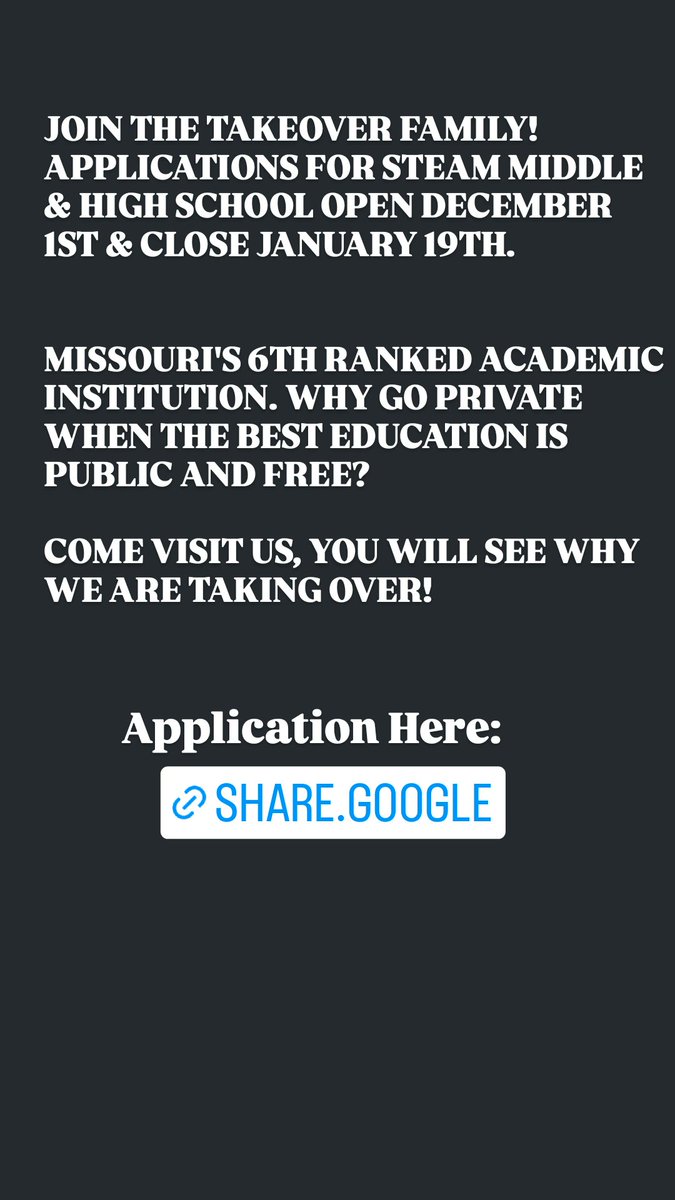 STEAM High Application | Ferguson-Florissant School District share.google/Jc4RiiMkgkHSkt…