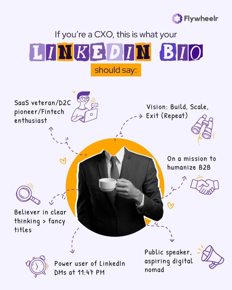 If you introduced yourself without your job title, what would you say?

Your LinkedIn bio should answer:
• What do you do?
• What do you believe in?
• Why should anyone follow you?
Skip buzzwords. Say what you mean.
That’s how people remember you.