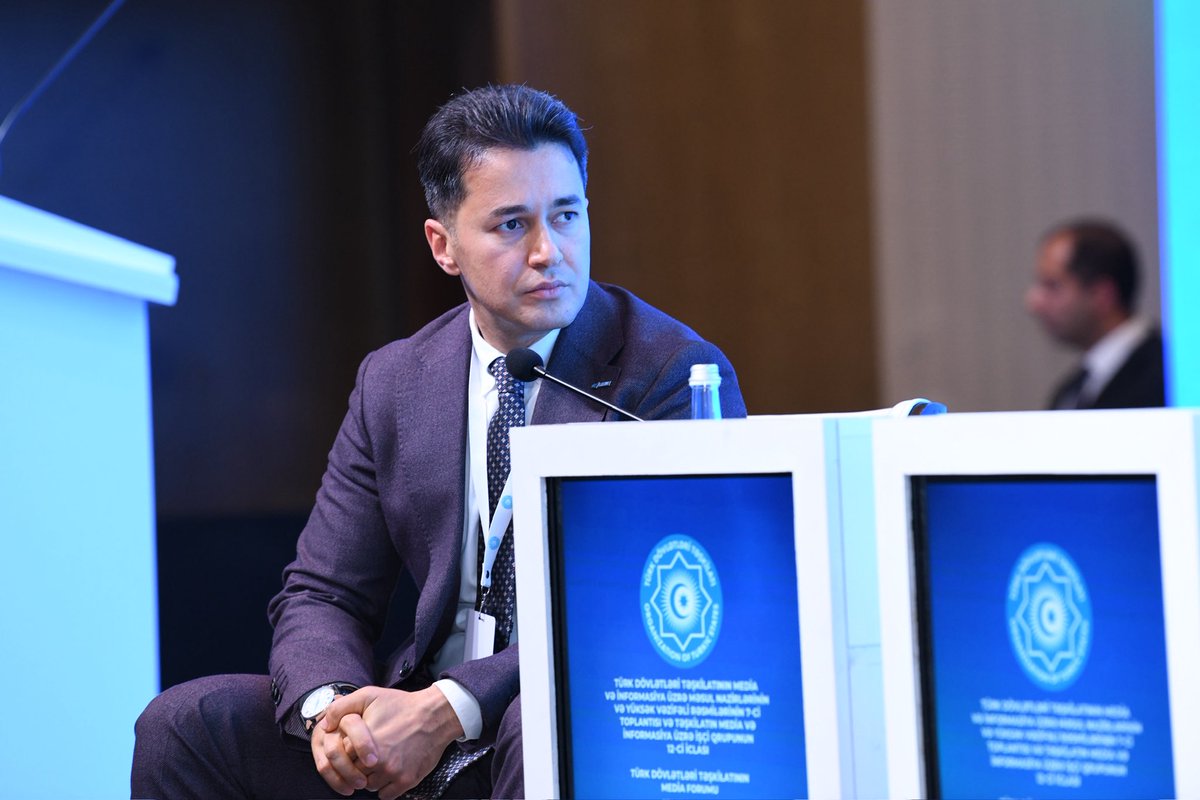 RufatHamzayev's tweet photo. Global information threats grow — but so does the unity of OTS states.
I had the honour of moderating a panel focused on resilience, regional vulnerabilities, and joint preventive steps across the Turkic world.
#OTS #MediaForum #MutualCooperation https://t.co/L03LfKn57k