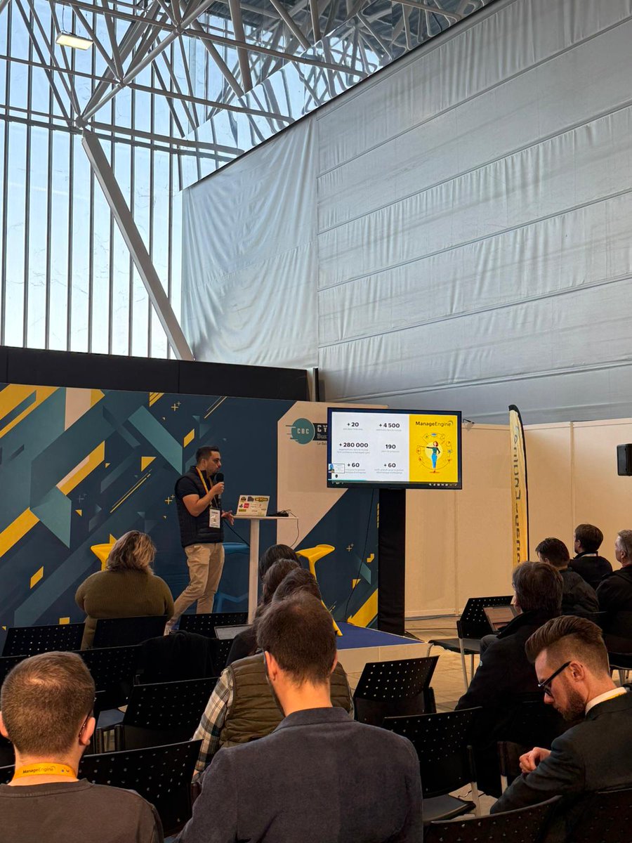 ManageEngineFra's tweet image. Belle clôture du @CBCToulouse ! Merci à tous ceux qui sont passés sur notre stand pour échanger sur la cybersécurité, les tendances clés et les solutions pour moderniser votre SI. Vos échanges ont rendu l’événement riche et inspirant. À très bientôt !