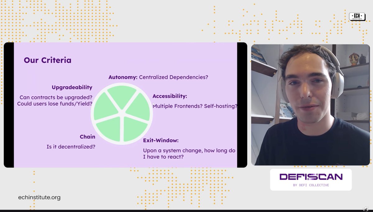 poojaranjan19's tweet image. 3/
@mmilien_ also shares how @defiscan_info measures decentralization - a simple framework that helps people understand how #decentralized a #protocol really is, step by step.
youtube.com/watch?v=HZ2jxH…

#EcosystemProjectDemo #DeFi #Decentralization #Ethereum