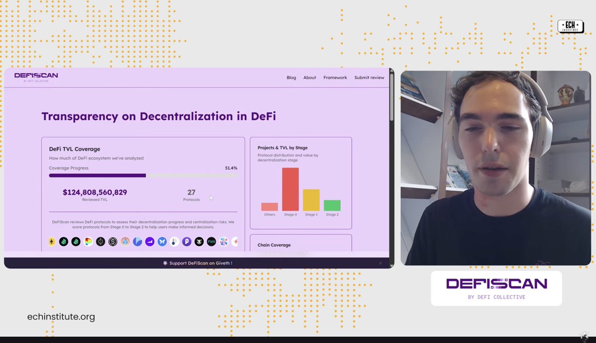 poojaranjan19's tweet image. 3/
@mmilien_ also shares how @defiscan_info measures decentralization - a simple framework that helps people understand how #decentralized a #protocol really is, step by step.
youtube.com/watch?v=HZ2jxH…

#EcosystemProjectDemo #DeFi #Decentralization #Ethereum