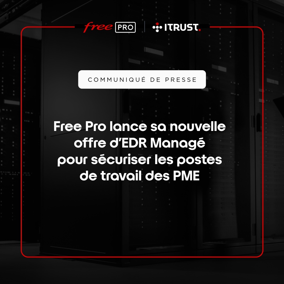 FreePro's tweet image. [Communiqué de presse] Free Pro lance sa nouvelle offre d’EDR Managé pour sécuriser les postes de travail des PME 🙌 

👉hubs.ly/Q03W1pFy0