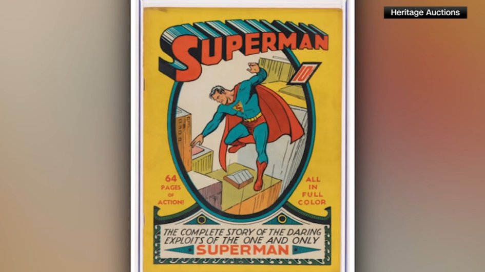 q_mars_den's tweet image. A copy of &quot;Superman &quot; just sold for a record-breaking $9.12 million after being found in a San Francisco attic-Superman soars again!   abc7news.com/post/superman-…