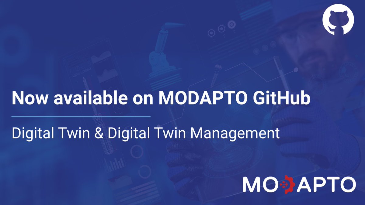 MODAPTO_eu's tweet image. Discover #MODAPTO_eu’s Open-Source Tools on #GitHub! 

2 components are now publicly available:

Digital Twin: simulation-ready, FA³ST-based DTs 👉 github.com/Modapto/digita…

Module &amp;amp; Digital Twin Management: orchestrates modules, smart services &amp;amp; DTs 👉 github.com/Modapto/digita…