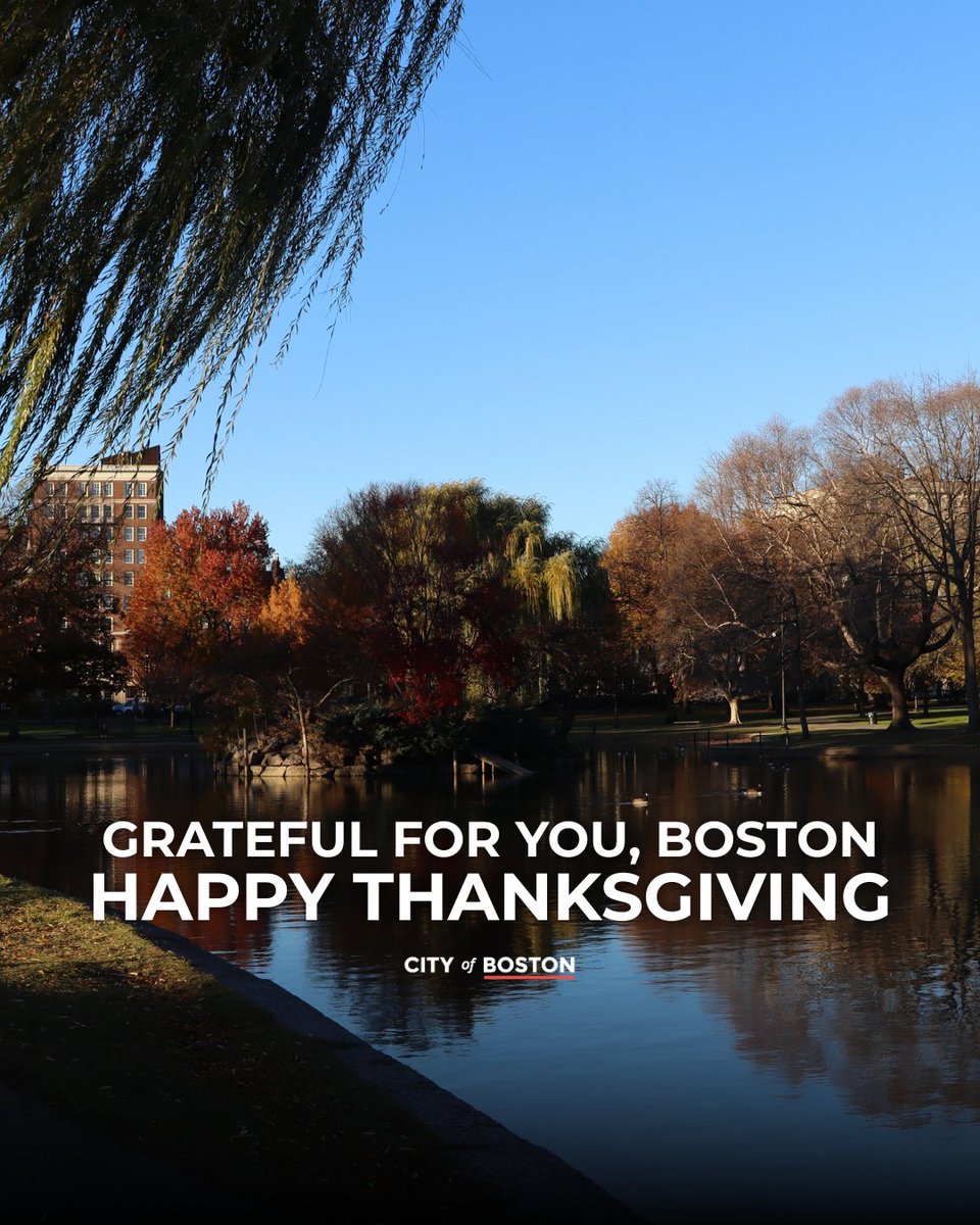 CityOfBoston's tweet photo. Happy Thanksgiving, Boston! https://t.co/YQxnXWwmcD