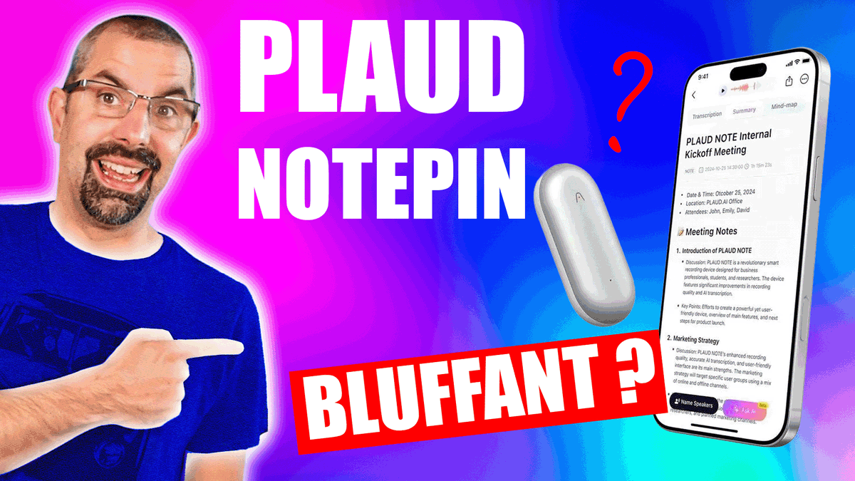 TechandShoot's tweet image. 📢NOUVELLE VIDEO ! 📺
Plaud Notepin : Mon test après plusieurs jours d’utilisation

▶️La vidéo : youtu.be/xSGQCwvJ-Ok

💯On partage un max 💪
@PLAUDAI