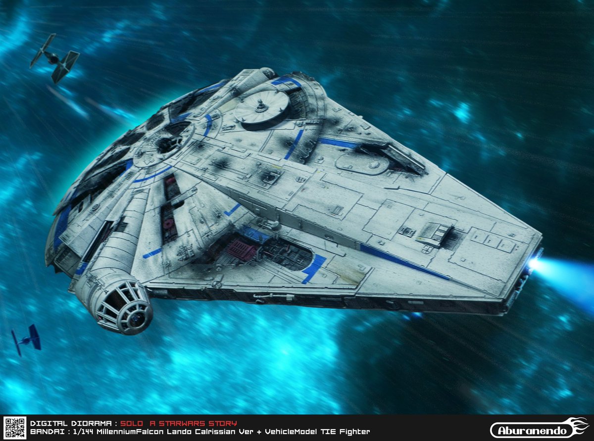 Ani_Kuzunishi's tweet image. 過去デジラマのレストア（続
#BANDAI #StarWars #MilleniumFalcon #SOLO #デジラマ