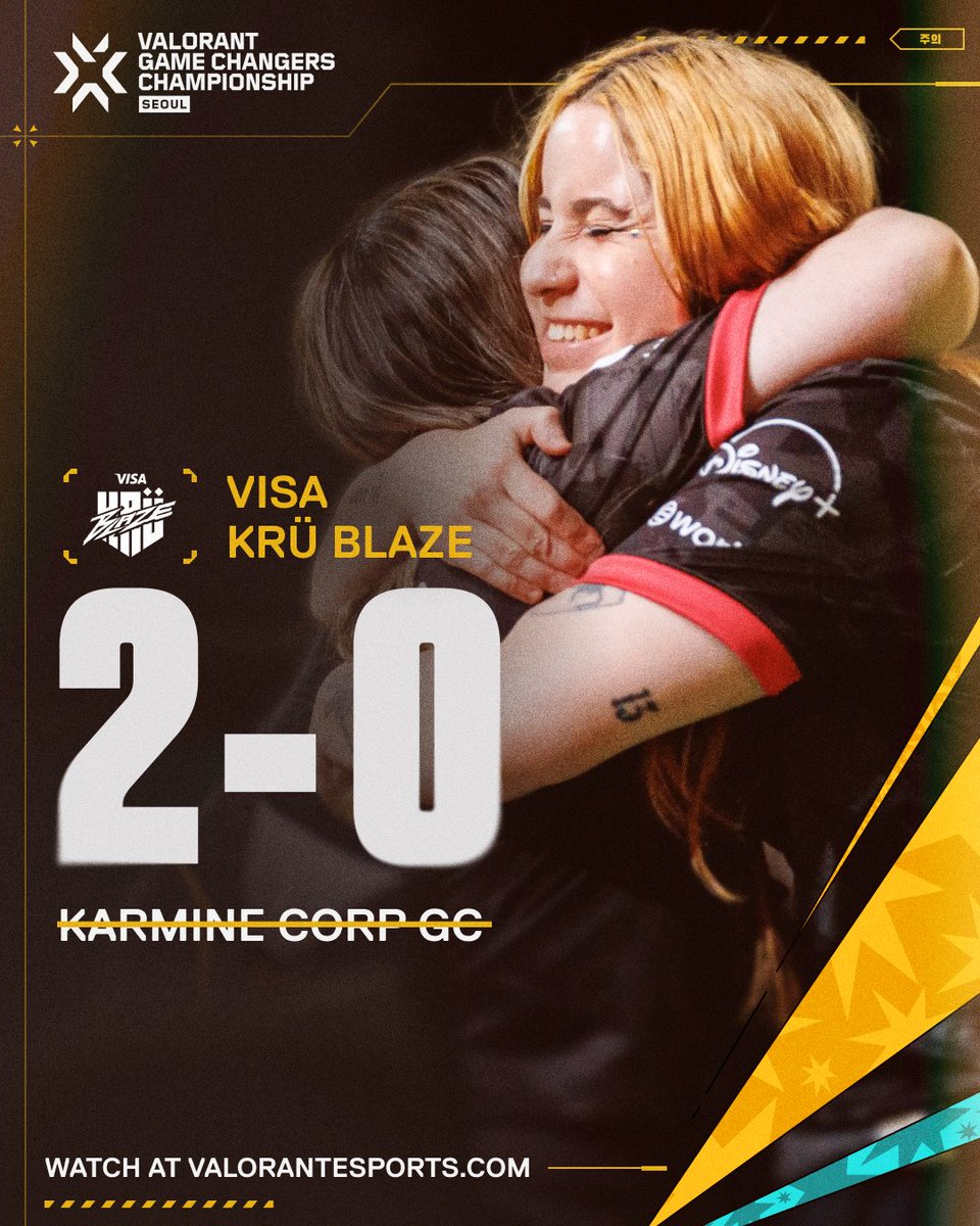 STATEMENT MADE

<a href="/KRUesports/">KRÜ</a> BLAZE will continue their Lower Bracket run at #VCTGameChangers Seoul!