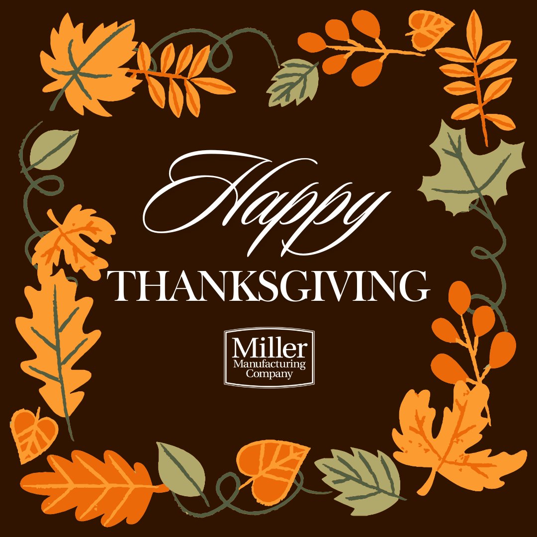 Happy Thanksgiving from all of us at Miller Manufacturing!

We’re grateful for the farmers, ranchers, and pet owners who keep our communities thriving. Your dedication inspires everything we do. 🦃🐄🐖🐓

#Thanksgiving #FarmLife #MillerManufacturing #Gratitude