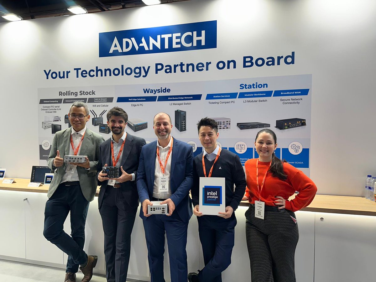 Advantech_IIoT's tweet image. Day 2 at Rail Live Madrid!

We’re showcasing how our innovative and scalable onboard technology is shaping the future of rail. We’re also excited to highlight some of our hardware built on @intel technology, while exhibiting as their Prestige Partner. Plus, we’re presenting…