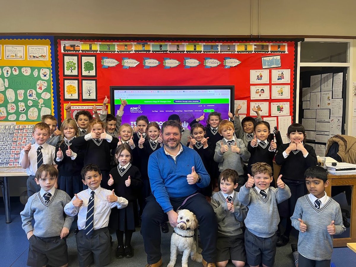 methodyprep's tweet image. Prep 3 recently had a special visitor! 🦸‍♂️

They were thrilled to welcome Raia, the assistance dog from Mitchell House School. 
Raia’s trainer shared how she’s learning to support pupils in their school and showed us how calm and gentle she is. 🐾

#MCB #Methody #MadetoLead