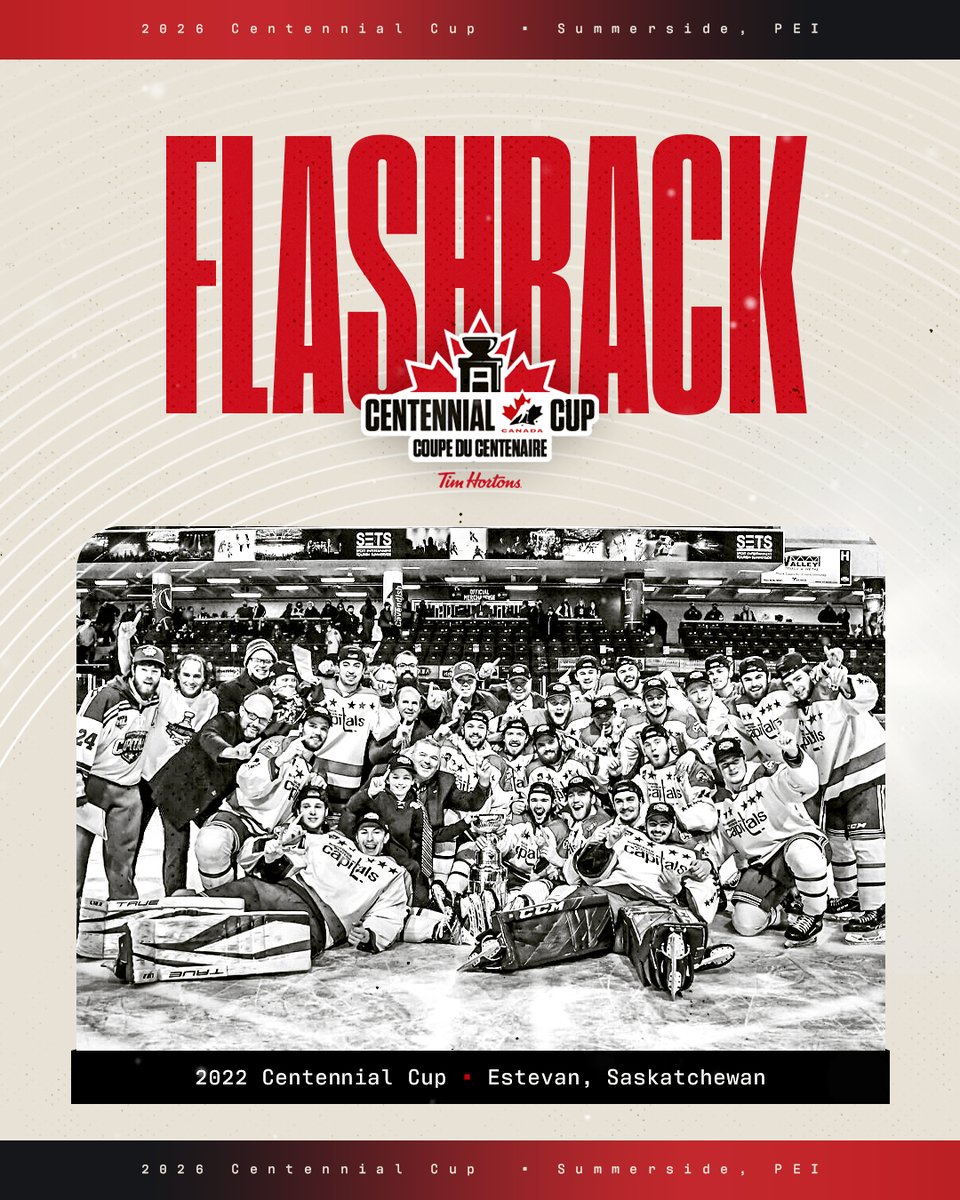 🏆FLASHBACK! 👀

🗓In '22, the Caps (MHL Champs), attended the Centennial Cup, going 3-1 before falling in the quarter-finals.

➡️ sside.ca/CentennialCup-…

#SETS | #CUPEvents | #ItAllHappensHere | <a href="/SsideCapitals/">Summerside Capitals</a> | <a href="/summersidePEI/">City of Summerside</a> | <a href="/tourismpei/">TourismPEI</a> | <a href="/HockeyPEI/">Hockey PEI</a> | <a href="/HockeyCanada/">Hockey Canada</a>