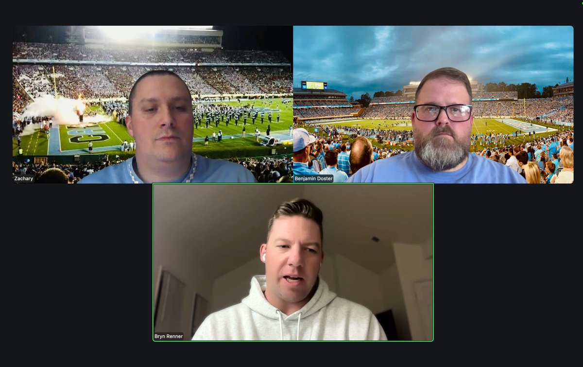 CarolinaCncrs's tweet photo. (1/2) HAPPY THANKSGIVING! 🦃🍁🍽 

This week, we have a special holiday edition of the pod that features a GREAT INTERVIEW with Tar Heel Sports Network radio analyst and former @UNCFootball QB @BrynRenner! 

Go Heels! 🐏💠🏈 Beat Stank! 🐺🔴🏈 

#UNC #TarHeels #GoHeels #GDTBATH https://t.co/hzgUMRslfj
