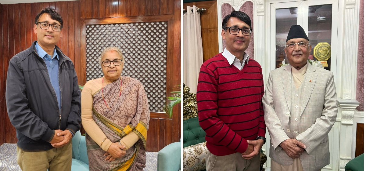 पछिल्ला दुई भेट र कुराकानी, प्रधानमन्त्री सुशीला कार्की (बालुवाटार) र नेकपा (एमाले) अध्यक्ष केपी शर्मा ओली (गुन्डु)