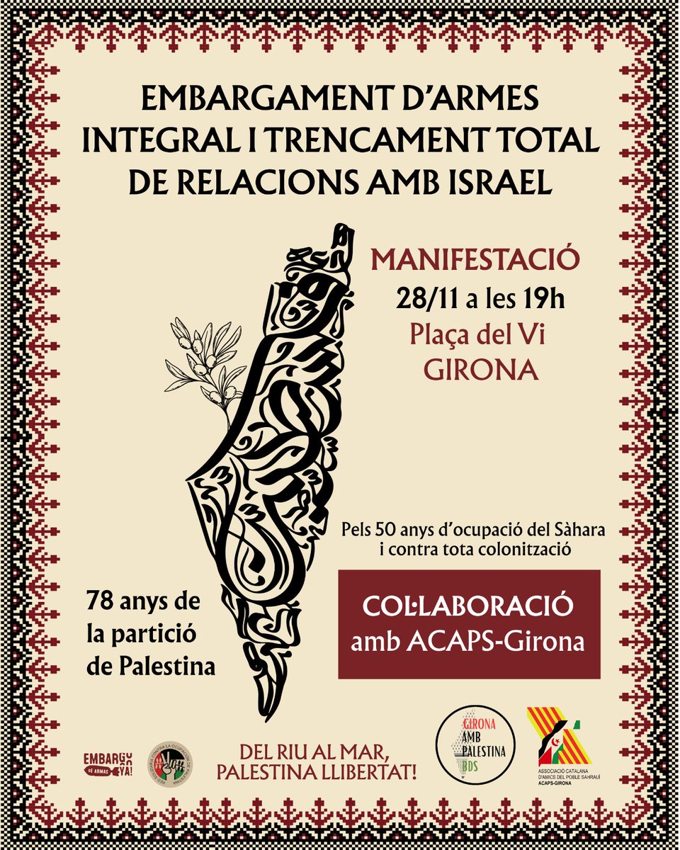 Girona amb Palestina - BDS tweet media
