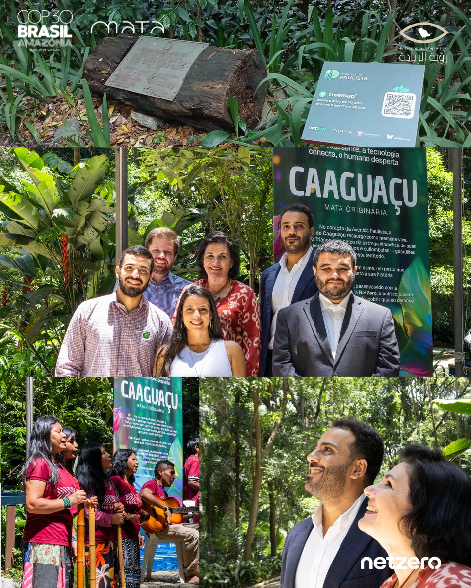 netzero_sa's tweet image. التقنية السعودية في البرازيل🇧🇷🇸🇦
نت زيرو، بالشراكة مع جمعية رؤية الريادة وماتارازو، ترقمن الأصول الطبيعية في غابات الأطلنطي في ساو باولو، دعمًا للمجتمع البرازيلي والاحتفاء بصلتهم العميقة بالطبيعة.
مبادرة رائدة توضح كيف يسهم الابتكار السعودي في تطوير مدن مستقبلية مستدامة.