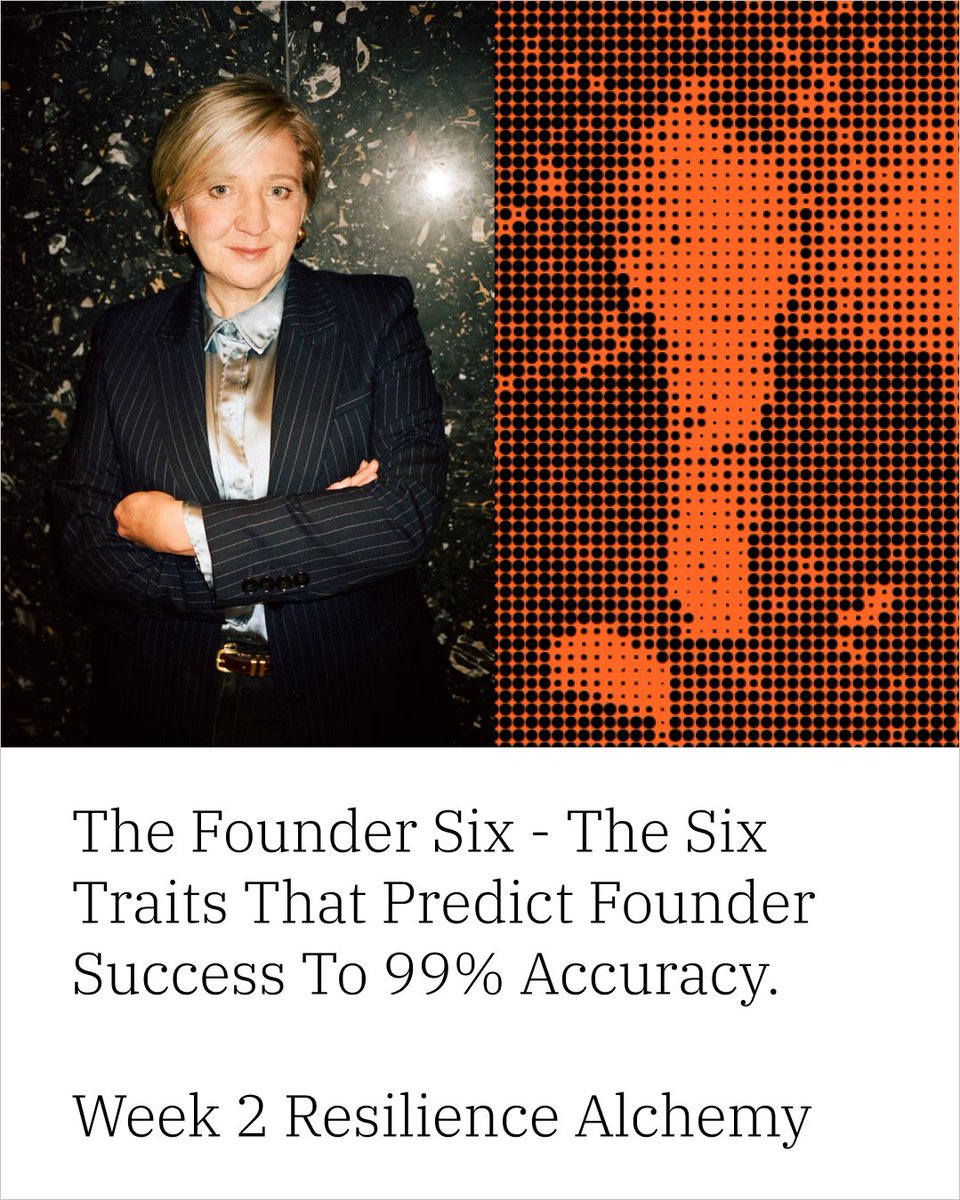The Founder Six — The Six traits that predict founder success to 99% accuracy | Polly Barnes, Operating Partner, EQT Ventures - bit.ly/48BWVzA