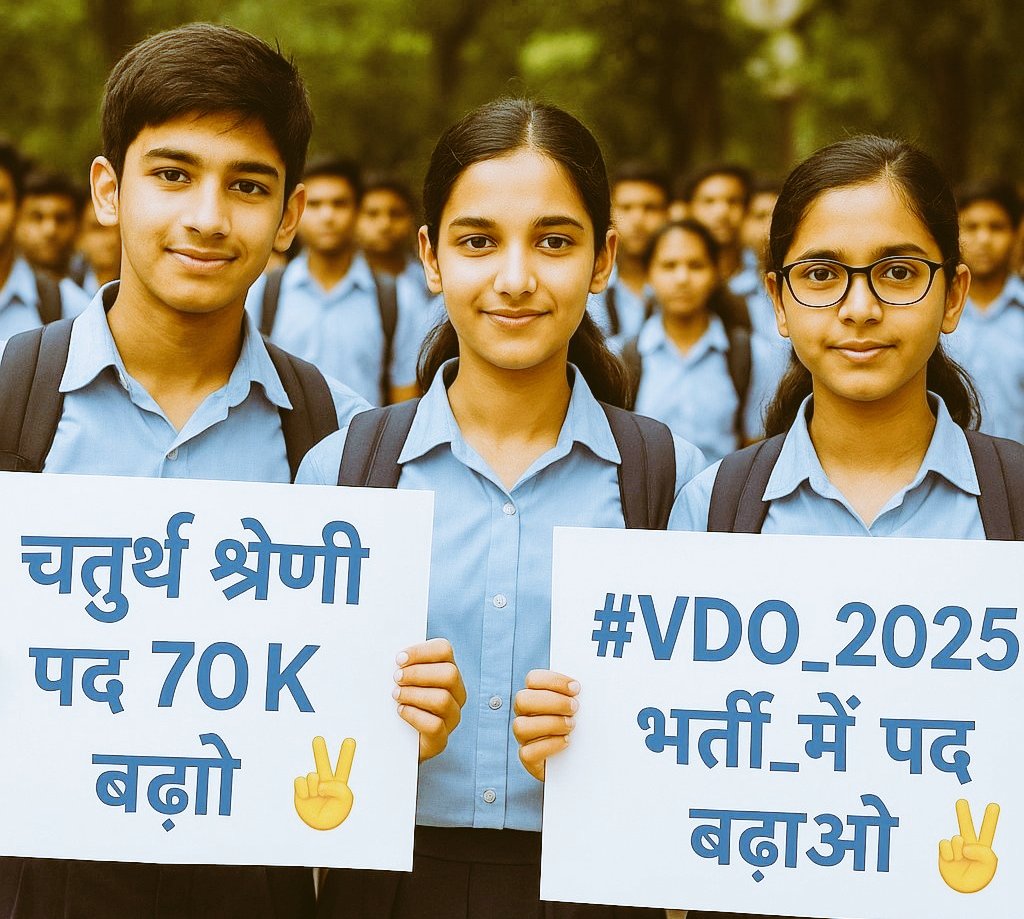 criticalctzn's tweet image. छात्र एकता दिखाओ, आवाज़ बुलंद करो 
अब ये आवाज़ सरकार तक जानी चाहिए।
#चतुर्थ_श्रेणी_पद_70K_करो
#vdo_2025_भर्ती_में_पद_बढ़ाओ