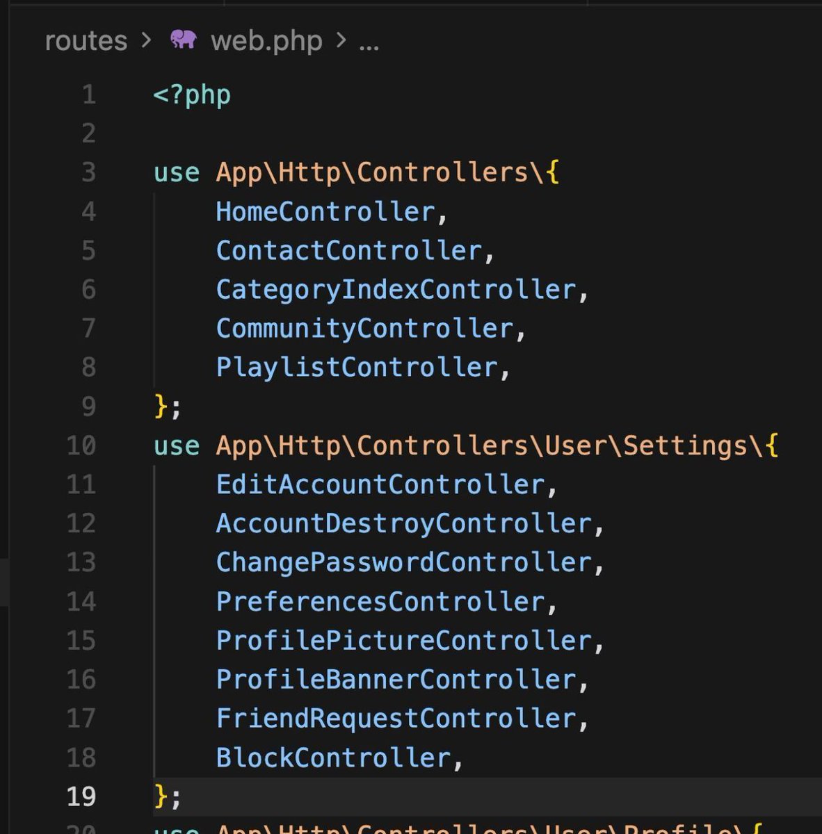 OpenHiteshAI's tweet image. Laravel tip.

Did you know you can combine Laravel Controllers in the routes LIKE THIS?

And yes, Controllers are still clickable, at least in VS Code / Cursor.

Saw this while reviewing the code of Laravel Daily member.

Not sure I would use it myself, but... looks cool.