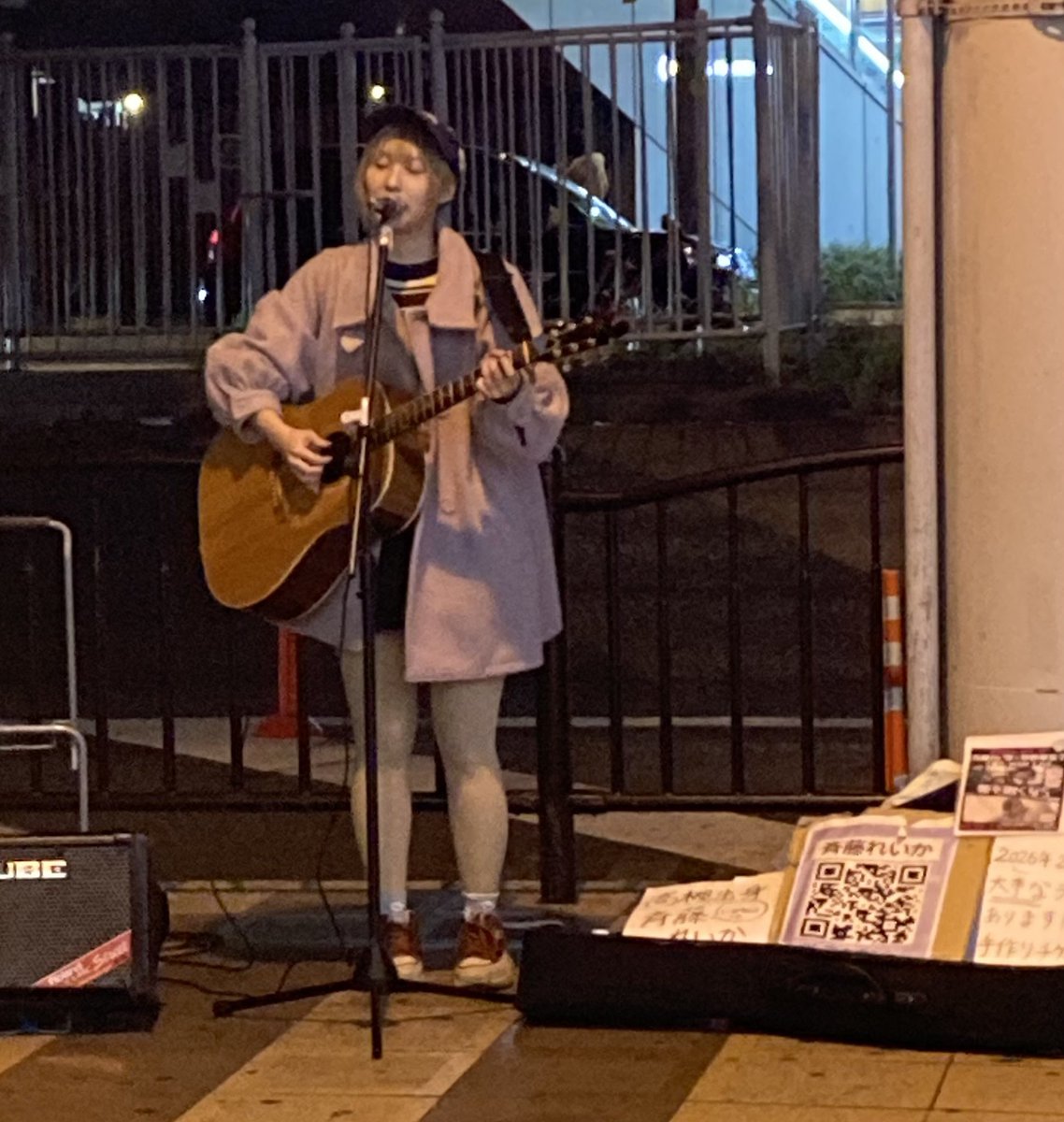 歌声が聞こえてきたら、
帰り道は遠回りしたくなる。

※11.24
#斉藤れいか #大阪