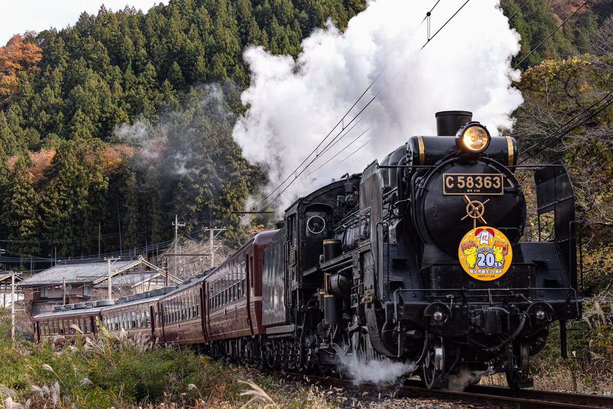2025/11/23 SLパレオエクスプレス/C58-363牽引 秩父市誕生20周年記念号