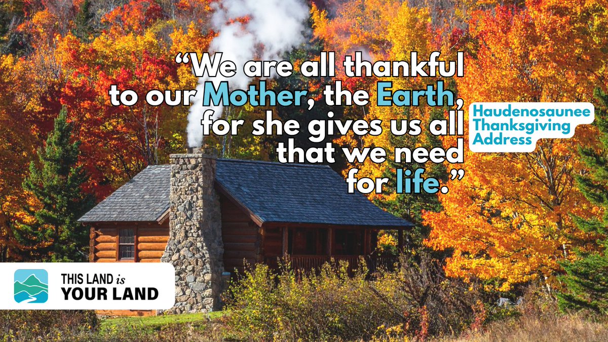 climate_land's tweet image. 🍂 Happy Thanksgiving from This Land Is Your Land!

As we gather in gratitude today, we give special thanks to Mother Earth, the land that sustains us, inspires us, and reminds us of our shared responsibility to protect it.

#Thanksgiving #Gratitude #MotherEarth