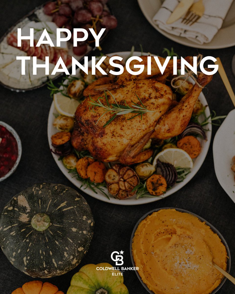 🦃 Grateful for the clients, partners, and communities who make what we do meaningful. Wishing you a day filled with connection, gratitude, and good food. Happy Thanksgiving from all of us at Coldwell Banker Elite. 💙