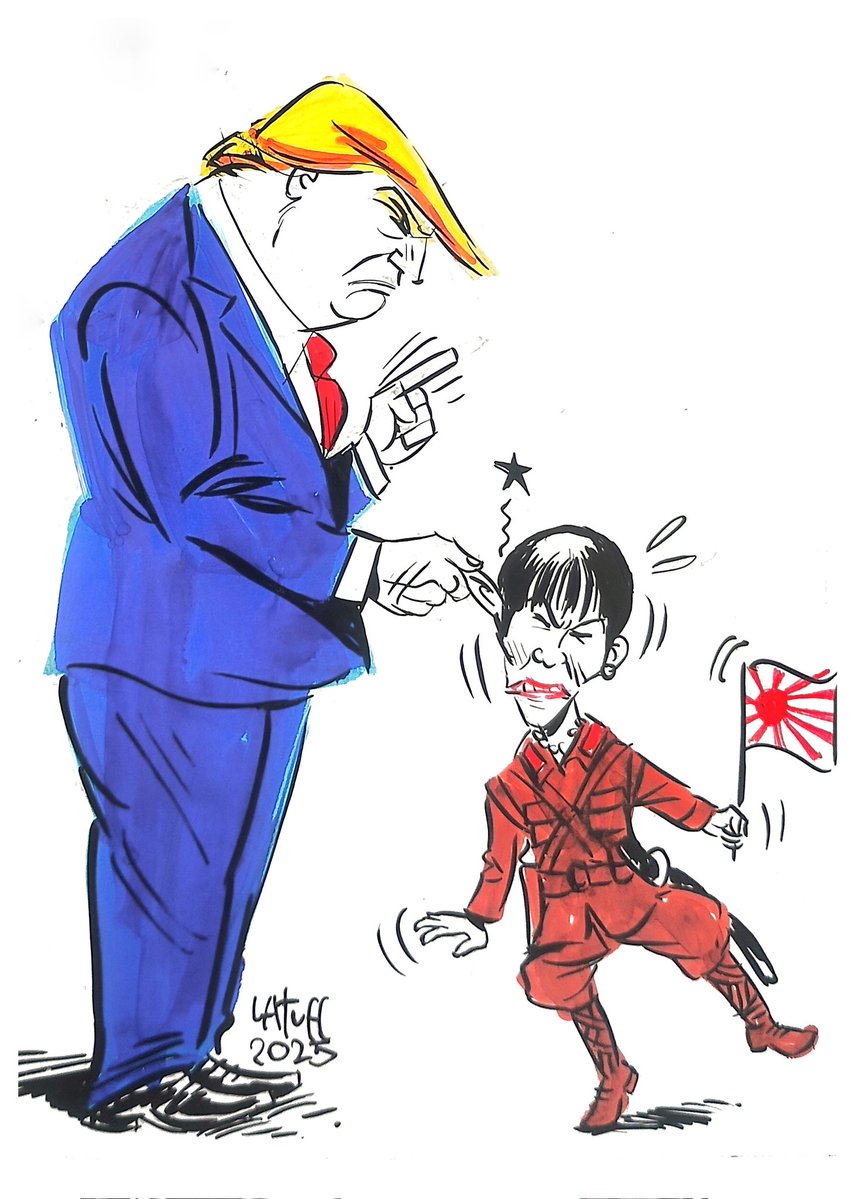 LatuffCartoons's tweet image. [ 米大統領 高市首相に台湾で中国を刺激しないよう助言 ]
今朝、ブラジルのNHKラジオで聞いたニュースです。もちろん、漫画を描くチャンスを逃すわけにはいきません。😂
youtube.com/shorts/X2olia3…