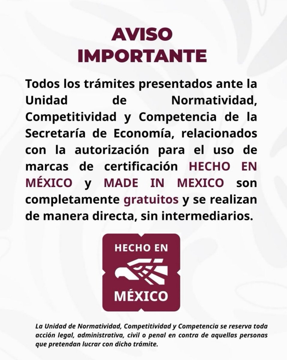 Agradezco compartir este aviso.

<a href="/SE_mx/">Economía México</a> 
#UNCC