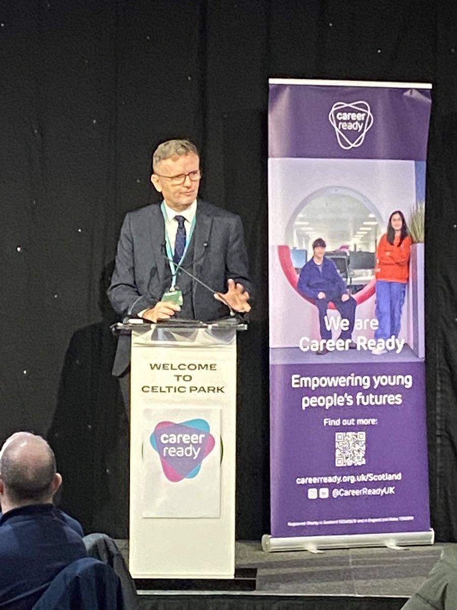 garycondie67's tweet photo. Thank you to our Interim Executive Director of Education @ GlasgowCC  for his encouraging words at our @CareerReadyUK launch @EdISGlasgow 
take ownership have ambitions Think beyond the programme https://t.co/HIQUCmZdmS