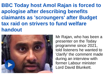 GeorgeRaCooney's tweet photo. #AmolRajan claims to care about the working-class people but I wonder, I am asking not saying, if in truth he, at best, pity them and thinks they need constant state assistance and at worst he secretly loathes them and wish they weren’t all so backward.
#BBCToday https://t.co/jZI5IVnO4o