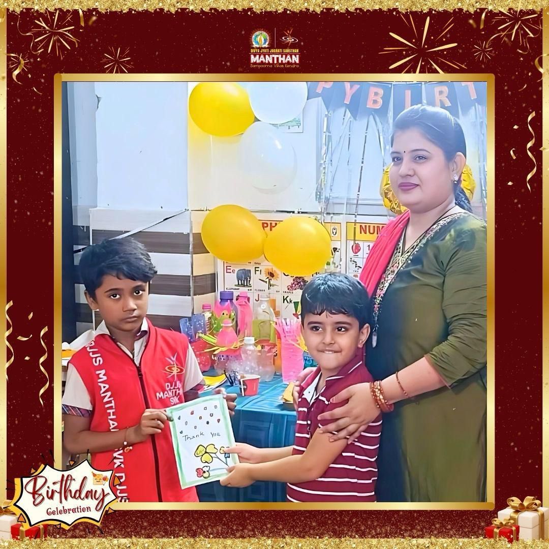 djjsmanthansvk's tweet photo. Sponsor parents chose to celebrate their special day with Manthanitesโฆ and created memories brighter than candles. ๐โจ
MSVK Uttam Nagar was all smiles today! ๐
#ManthanSVK #BirthdayWithPurpose #JoyOfGiving #NGOReels #ChildhoodSmiles #UttamNagar #Delhi https://t.co/qjxKXKTtOM