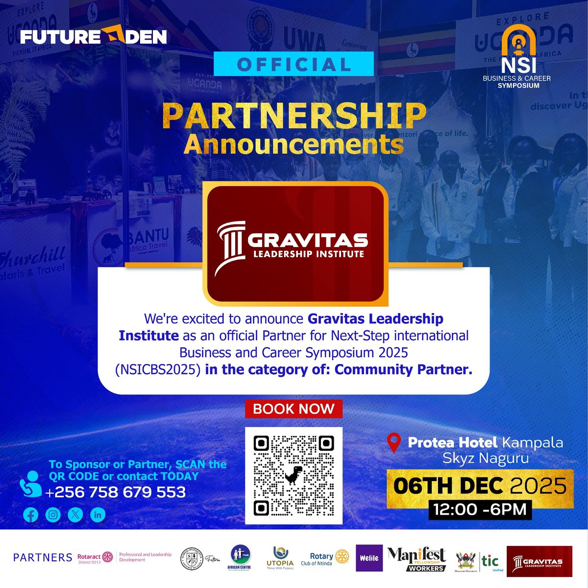 futuredenhub's tweet photo. MEET OUR PARTNER!

We are proud to welcome @GravitasLead_ as our Partner for the NSIBCS2025 in the category of Community Partner.

Secure your spot:
https://t.co/fAu3Im89Li

Partner with us: https://t.co/7ptdduObYj

#NSICBS2025
#FutureDen https://t.co/p8uK5bvyY6