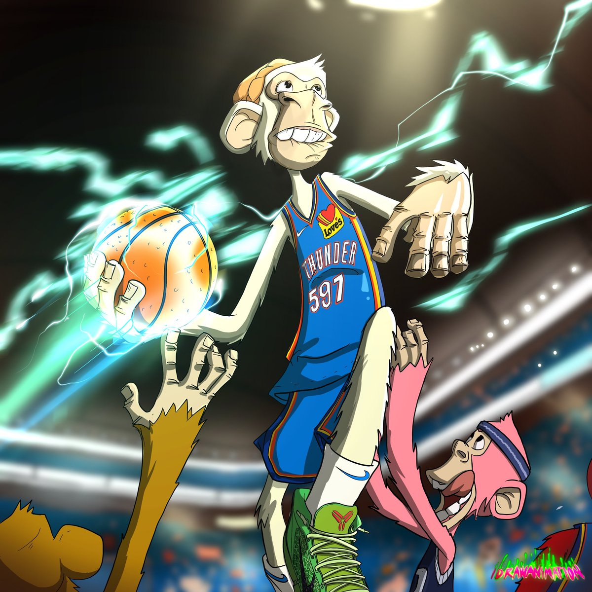 HueChimpner's tweet image. Been thru all the ups and downs since the okc hornet days thunder up