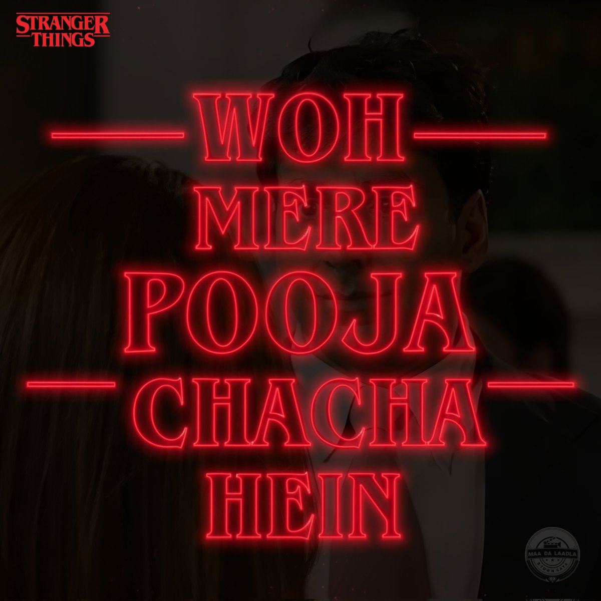 maadalaadlahere's tweet image. Woh Mere Pooja Chacha Hein ft. #StrangerThings!!! 🔥🔥🔥 

@NetflixIndia @akshaykumar #StrangerThings5 #AkshayKumar #Bollywood