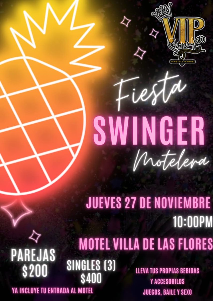 ‼️HOY‼️HOY‼️HOY‼️

Reunión para parejas realmente swinger 

‼️No principiantes ‼️

Juegos, baile y mucho SEXO🔥

Cada quien lleva sus bebidas 🍺🥃 

Parejas $200

Singles $400 (LLENO)

lugar con estacionamiento 

Después de apartar tu lugar, se te manda  el número de habitacion.
