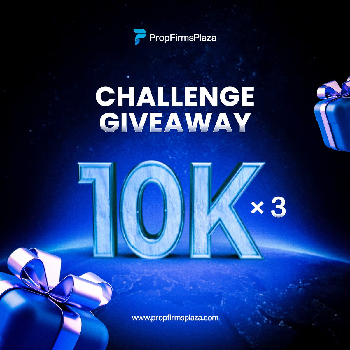 🚀 3 × $10,000 Challenge Giveaway! 🎁
In partnership with <a href="/fundingpips/">FundingPips</a> 🔥

How to enter:
- Follow <a href="/propfirmsplaza/">Prop Firms Plaza</a> 
- Like &amp; Repost this post
- Tag 3 trader friends 👥

Use code: PLAZA
(25% Discount + BOGO offer - T&amp;C applies)

3 winners will each get a $10k Funding Pips;