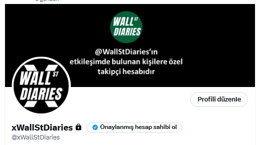 WallStDiaries's tweet photo. Değerli Dostlar,

Geçtiğimiz dönemde sizlerden “Daha farklı neler yapabiliriz?” sorusuna yönelik geri bildirimler istemiştik. Gelen tüm talepleri dikkatle dinledik ve değerlendirdik.

Mevcut hesabımızı bir haber portalı olarak büyütme hedefimiz devam ediyor. Haberler, her zamanki gibi bu hesaptan düzenli ve artan şekilde paylaşılmaya devam edecek.

Ancak beklentilerinizi daha iyi karşılamak için yeni bir hesap oluşturduk: @xWallStDiaries

Bu yeni hesapta, talebiniz doğrultusunda haberlerin etkilerini, teknik analizleri ve potansiyel hisseleri paylaşmaya çalışacağız.

İçeriklerimizi beğeniyorsanız, lütfen beğeni ve retweetlerle destek olmayı unutmayın. Ardından @xWallStDiaries hesabına takip isteği göndermeniz yeterli olacaktır.

Tüm destekleriniz için teşekkür ederiz!