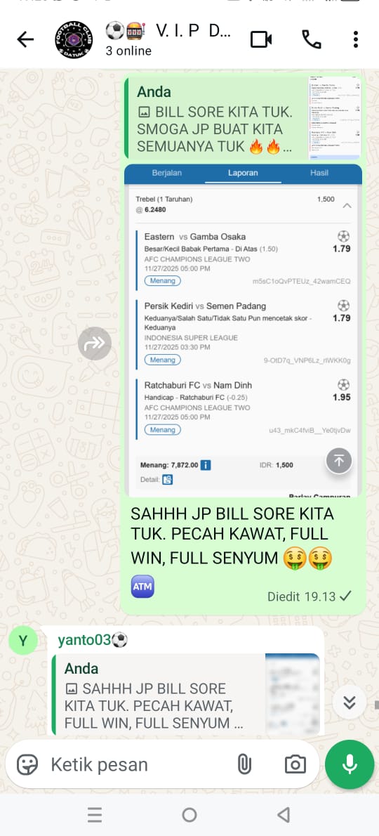 parlay_datuk23's tweet image. SAHH JP BILL SORE, 27 November 25.
INFO  WA : 083173101165 heylink.me/datuk_alakazam/
#AbracadabraOnViu #ExploreGalaxyWay #GalaxyZFold7 #PrayForSumatera #DareYouToDeath #Arsenal #medanbanjir #Sibolga #Aceh #agaklaen #zonauang #uefachampionsleague #JUDIONLINE #parlay #Sepakbola