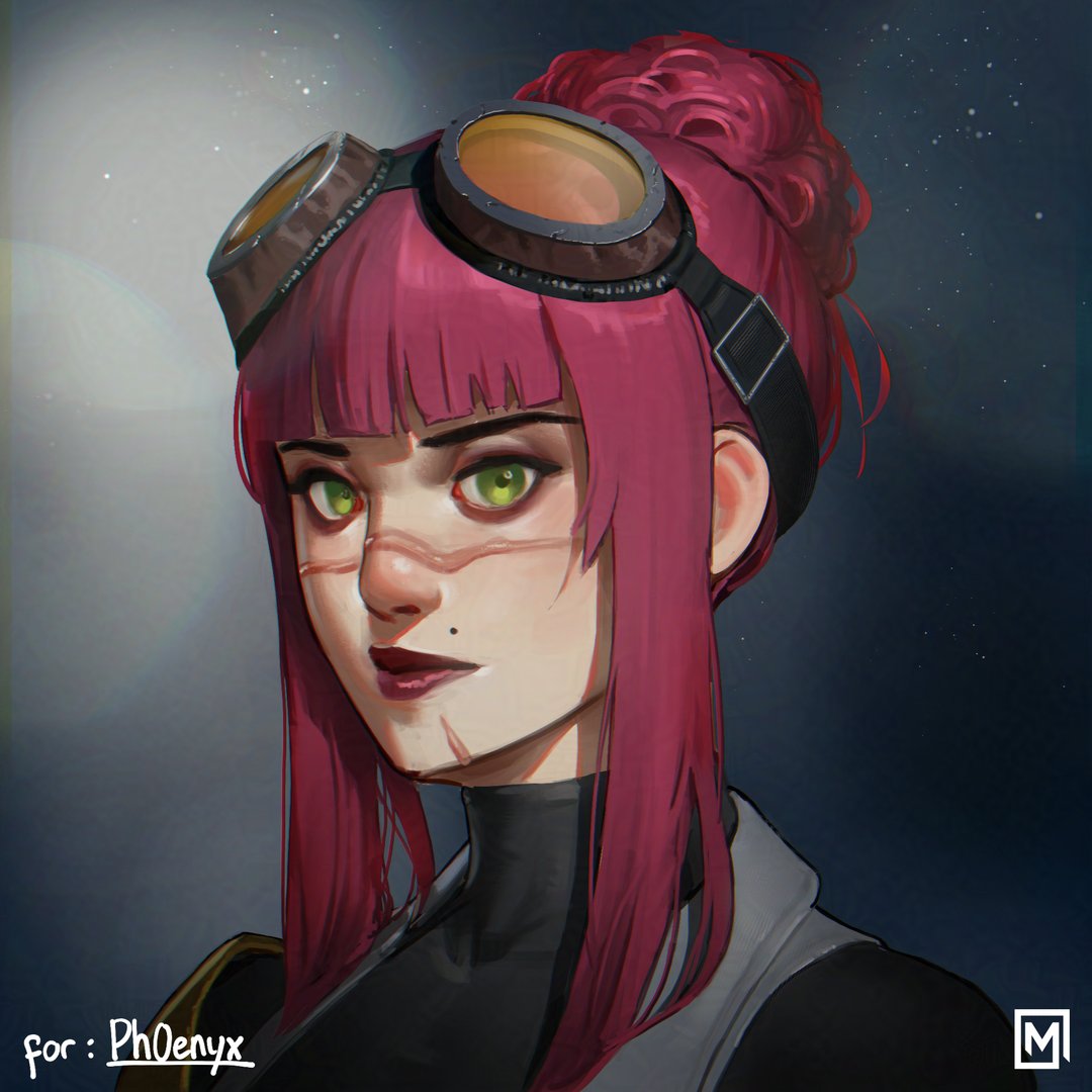 megumumpkin's tweet image. Profile art of Pilot, a character that ph0enyx had created. Right now she&apos;s working on something around Pilot and the  world that she&apos;s in. I am happy to be able to contribute to her work through this commission!

Artist Link: instagram.com/ph0enyx.art/
#digitalart #Commission