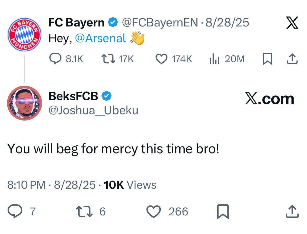 Joshua__Ubeku's tweet image. Arsenal’s banter era is over. 🤝