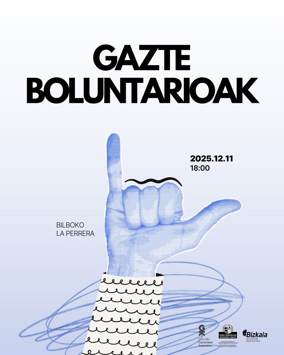 🌱🫱🏼‍🫲🏾 ELKAR EZAGUTZEKO PREST?
✒️ Elkarte eta boluntarioei zuzendutako ekitaldia egingo dugu Bilbon. 
🗓️ Abenduaren 11an.
⌚ 18:00
📌 La Perrera Espazioan 
📝egk.eus/eu/ekitaldia-g…