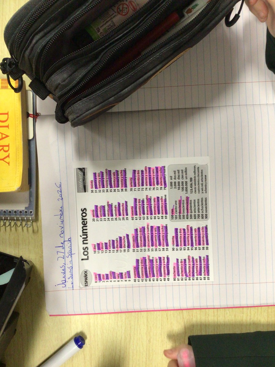 west_moors's tweet image. We supported numeracy in  Spanish  by colour-coding odd and even numbers up to 100. Then came the challenge: solving simple sums entirely in Spanish! 🔢 Great fun seeing languages and maths combined. ¡Qué listos! #Year7 #SpanishNumeracy #CrossCurricular
