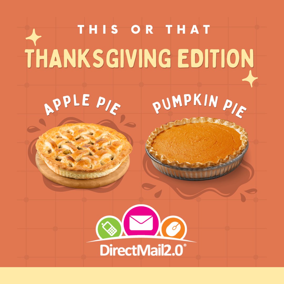 Whether you’re team apple pie 🍎 or pumpkin pie 🎃 we’re grateful for all of our friends this Thanksgiving! 😍