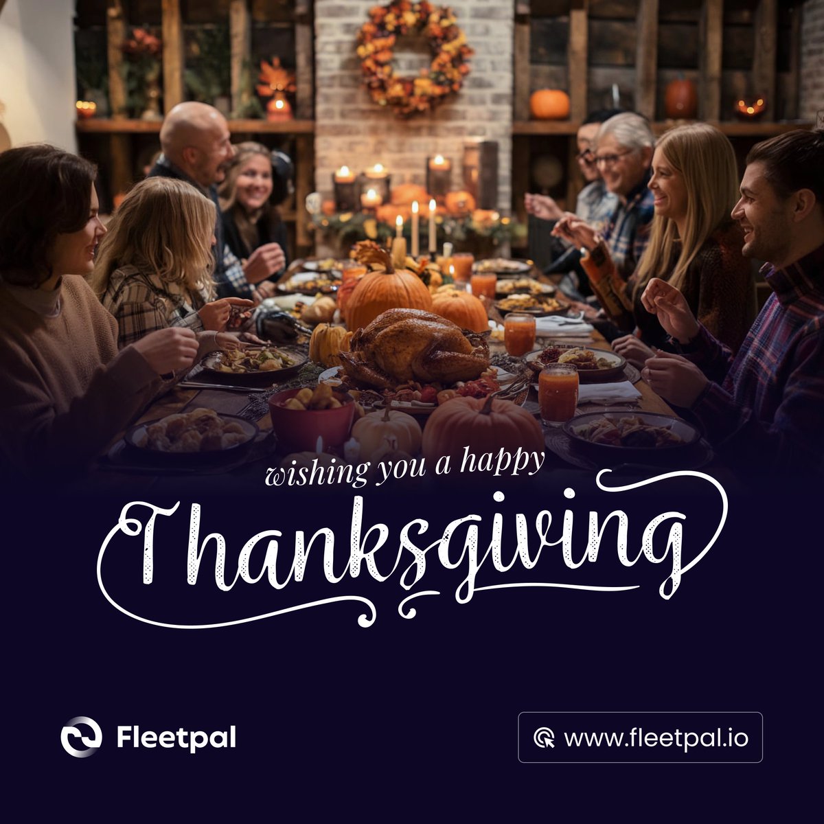 Fleetpal's tweet photo. Happy Thanksgiving from Fleetpal 🦃

We’re thankful for the drivers, techs, dispatchers &amp; fleet managers who keep everything moving.

While others gather, you’re out there serving, and we see you.
Stay safe, stay warm, and thank you.

#Fleetpal #TruckingFamilies #Thanksgiving https://t.co/rtgTxd2OeS