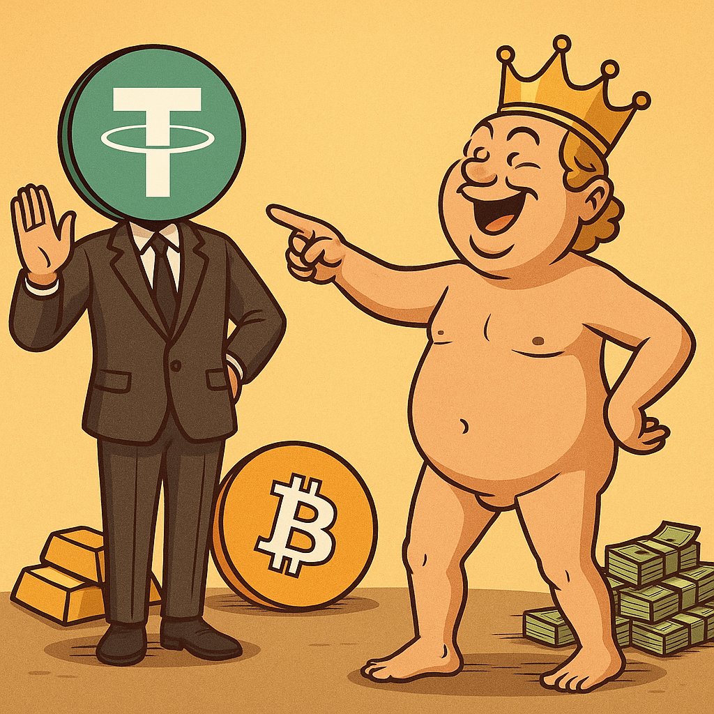 Schon irgendwie lustig oder? S&amp;P belegt #Tether mit dem schlechtest möglichen Rating weil das Unternehmen in ihren Augen zu Risiko-behaftete Assets (#Bitcoin &amp; #Gold) als Reserve hält.

Dabei ist Tether (zumindest was die Reserven angeht) sogar um Welten besser als der US-Dollar