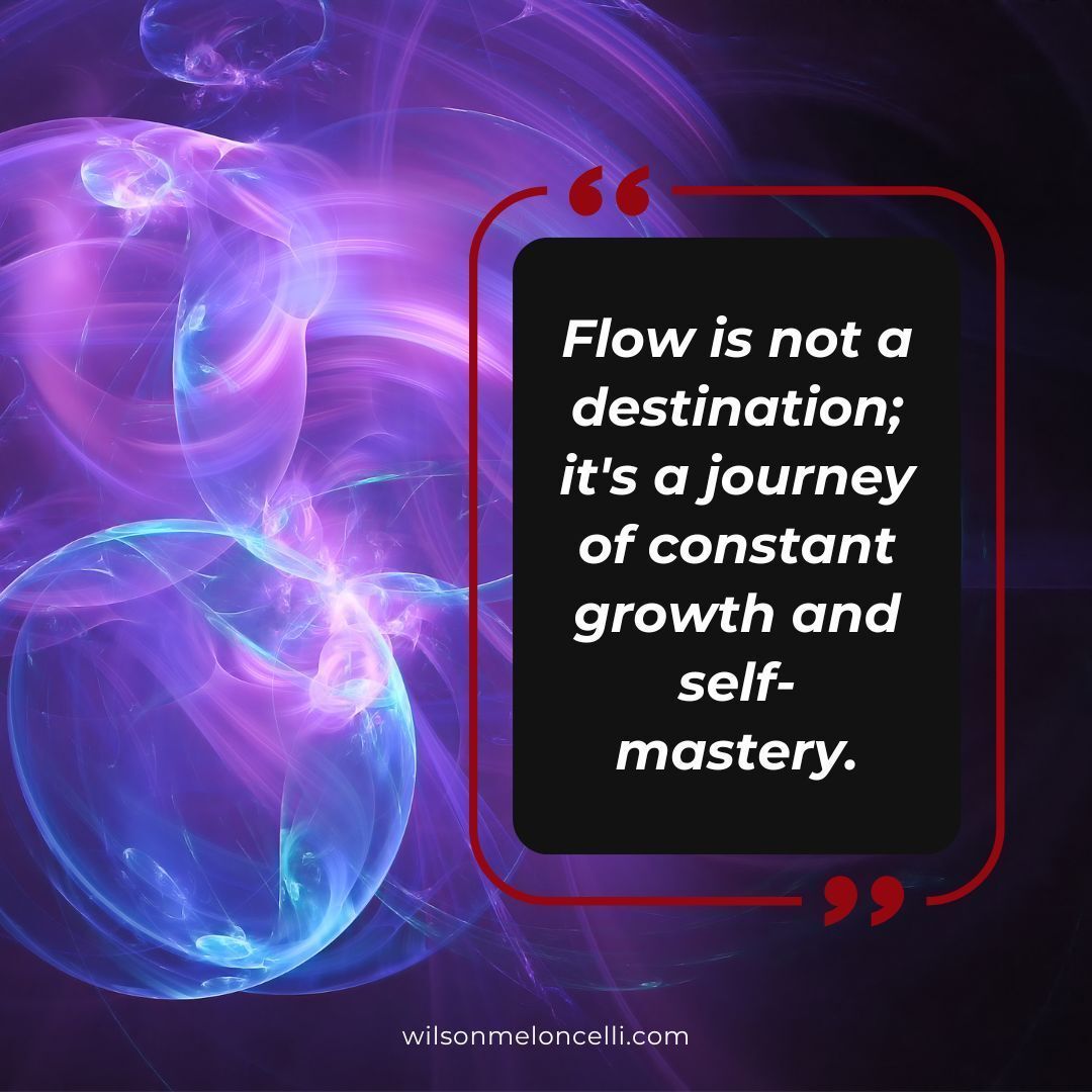 CWMeloncelli's tweet image. 🛤️ Flow is a journey of growth and self-mastery, not just a destination. Let flow guide you to new horizons. #FlowJourney #GrowthAndMastery #NewHorizons
